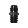 1/2IN NPT TO 12AN BLACK STRAIGHT ADAPTER FITTING