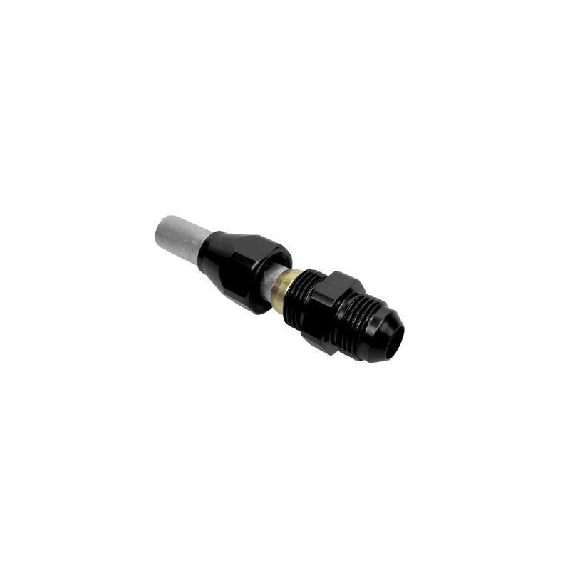 3/8 TUBE TO 6 MALE BLACK HARD TUBE ADAPTER