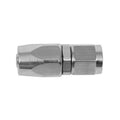 08 STRAIGHT FEMALE ALUMINUM HOSE END CLEAR