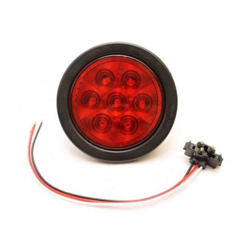 4 INCH RED ROUND STOP/TURN/TAIL LIGHT WITH 7 LEDSLIGHT ONLY