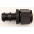 #8 Str Push-On Hose End Black