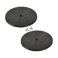 Nose Duct Cap 3IN Plastic Black Pair