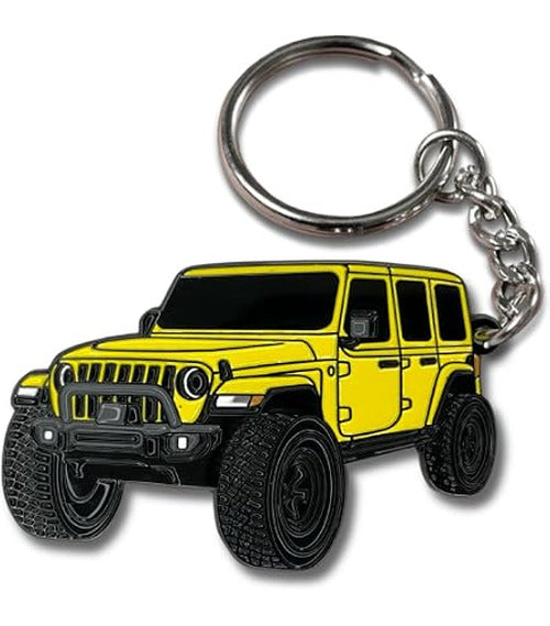 JEEP BLACK CARBON FIBER LEATHER KEY