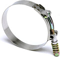 HPS Performance Stainless Steel Spring Loaded T-Bolt Clamp SAE 204 for 7 ID hose - Effective Size: 7.25 -7.56