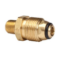MR. HEATER EXCESS FLOW SOFT NOSE P.O.L. X 1/4 MALE PIPE THREAD WITH HANDWHEEL