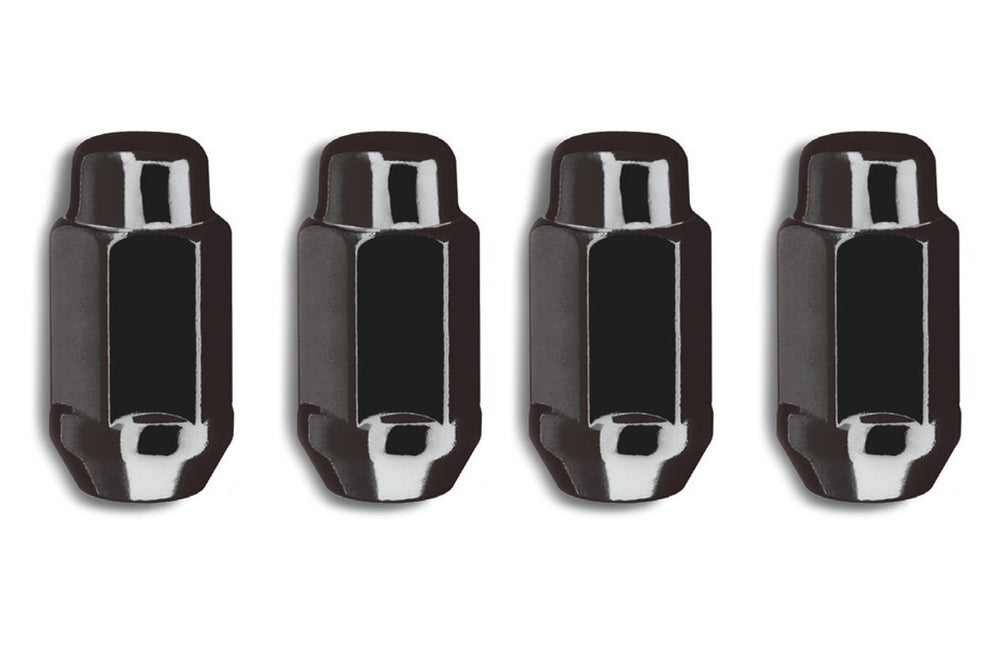 14MM X 1.50 ACORN BULGE EXTRA LONG BLACK CHROME (3/4IN HEX) CLAMSHELL
