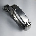Ticon Industries 2in Stainless Steel Tri-Clover Clamp Heavy Duty Single Pin w/Silicone Gasket