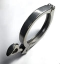 Ticon Industries 2in Stainless Steel Tri-Clover Clamp Heavy Duty Single Pin w/Silicone Gasket