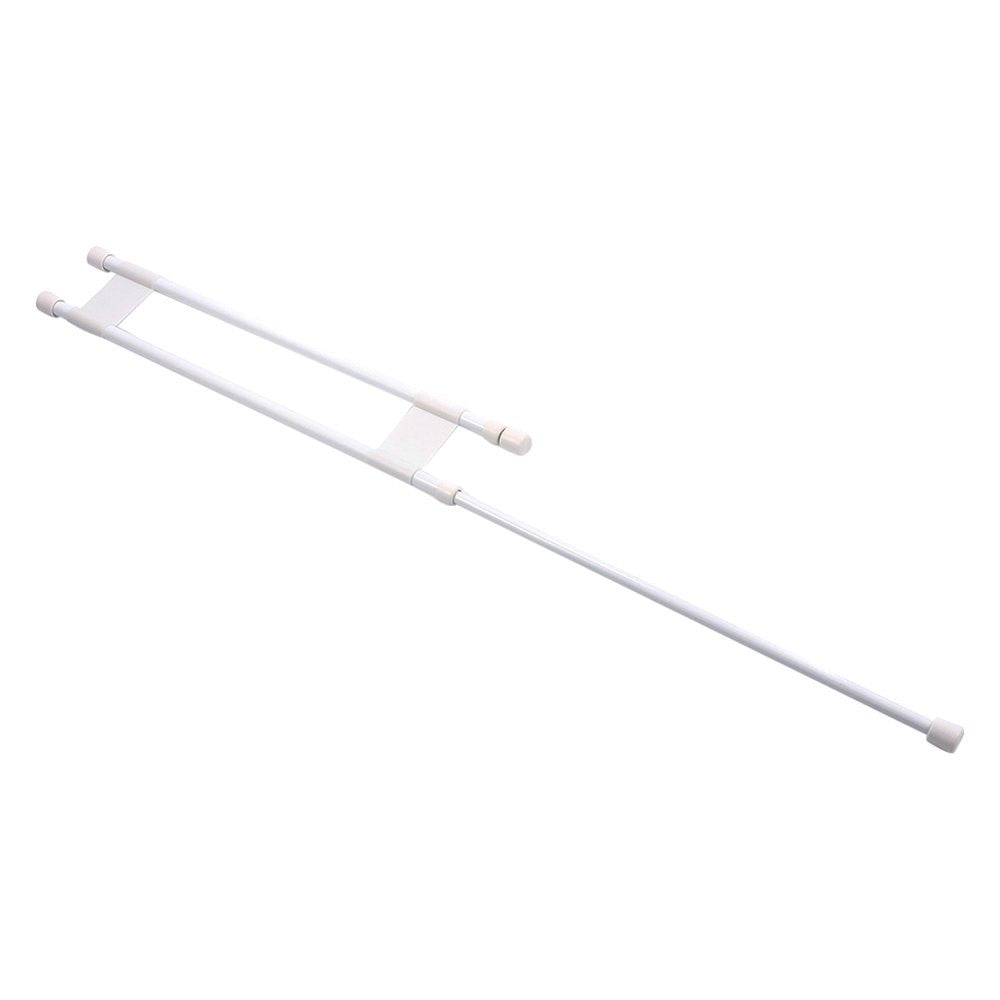 REFRIGERATOR DOUBLE BAR SET 19IN TO 34IN WHITE