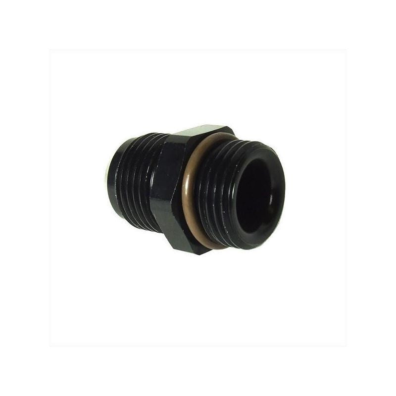 8 PORT TO 10 MALE BLACK RADIUS PORT ADAPTER W/ORING