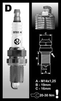 Spark Plug Silver Racing