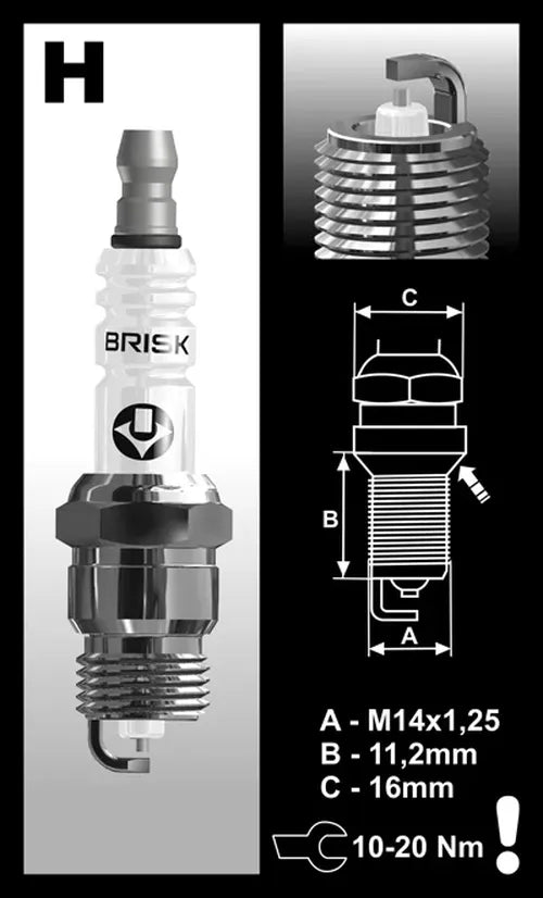 Spark Plug Silver Racing