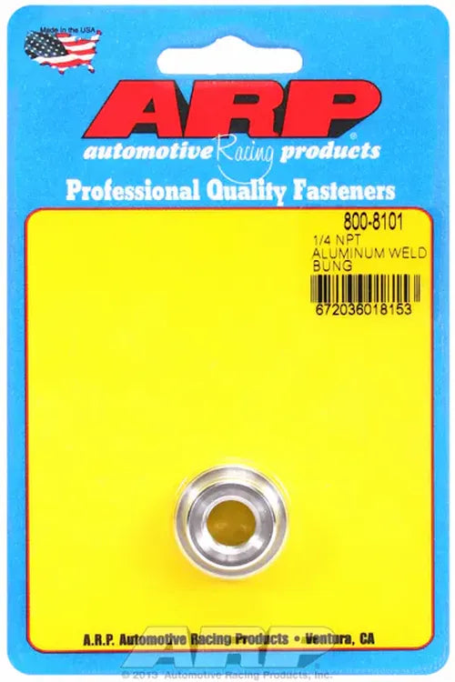 1 4 in NPT aluminum weld bung