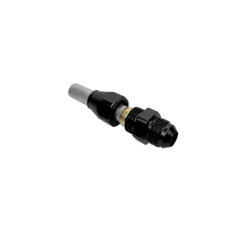1/2 TUBE TO 8AN BLACK MALE HARD TUBE ADAPTER