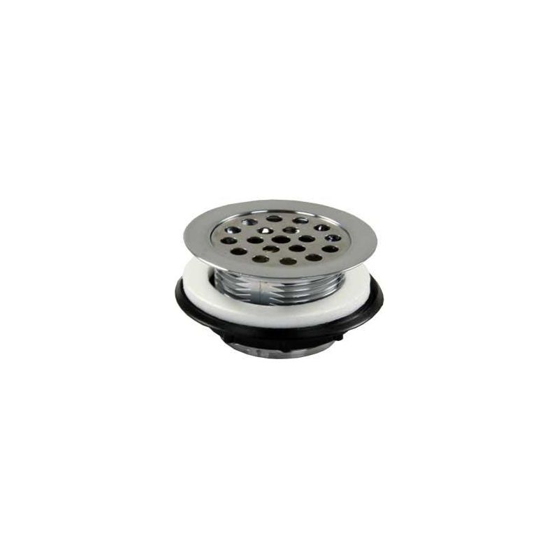 PLASTIC SHOWER STRAINER W/SHOWER GRID CHROME