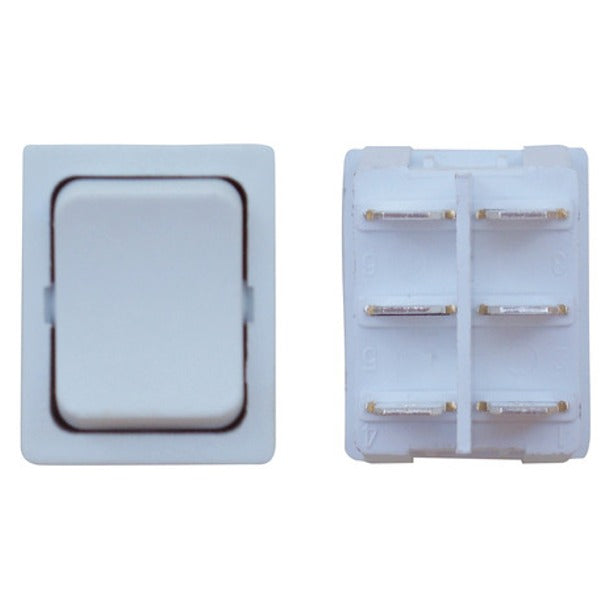 HEAVY DUTY MOMENTARY ON/OFF/MOMENTARY ON WHITE 1/CAR