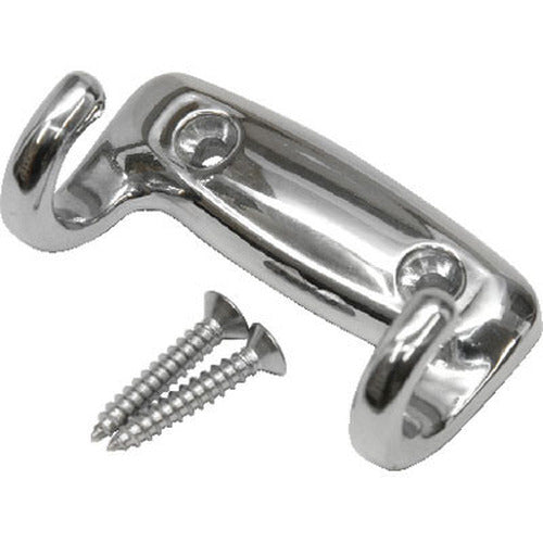 STAINLESS COAT HOOK DOUBLE