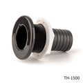 1 1/2IN BARBED STRAIGHT BLACK THRUHULL BLACK