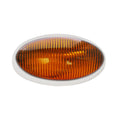 PORCH LIGHT W/O SWITCH OVAL CLEAR & AMBER LENS INCLUDED WHITE HOUSING