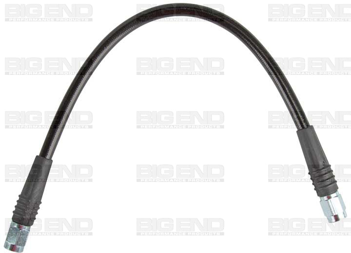 #3 BRAKE LINE 12IN DOT STAINLESS STEEL BRAID BLACK COVER