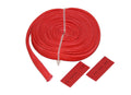 ~(0.3 lbs. 9X7X1)~ Wire Sheathing high heat fiberglass 10mm x 25ft (3/8) red