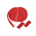~(0.3 lbs. 9X7X1)~ Wire Sheathing high heat fiberglass 10mm x 25ft (3/8) red