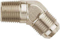 45 Male Elbow #8 To 3/8 Npt Steel Fitting