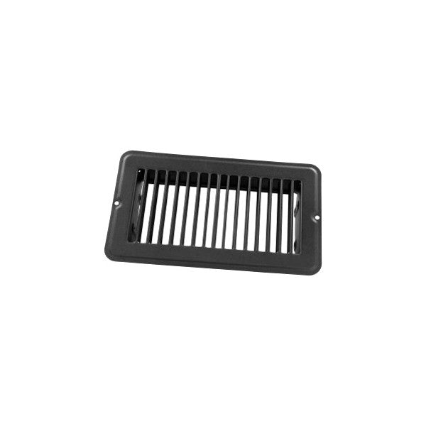 4IN X 8IN FLOOR REGISTER UNDAMPERED METAL BLACK