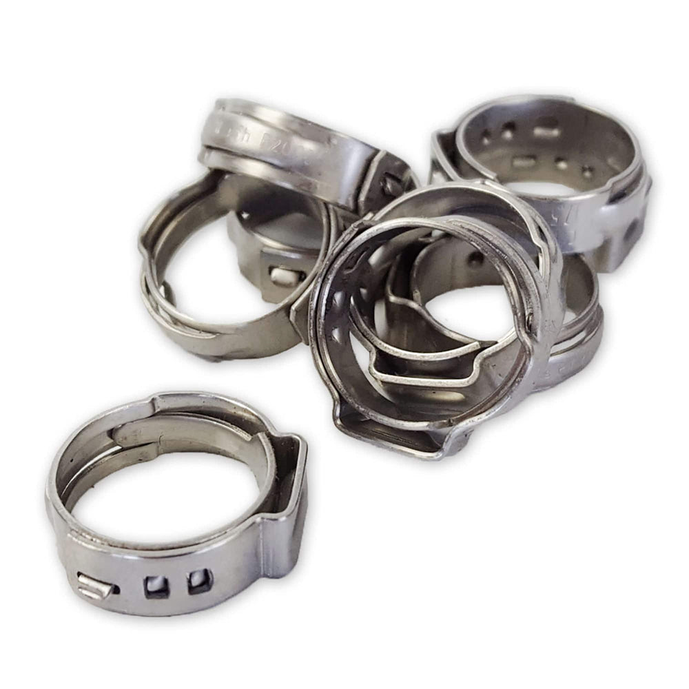 3/8IN PEX SS CLAMPS 10PACK