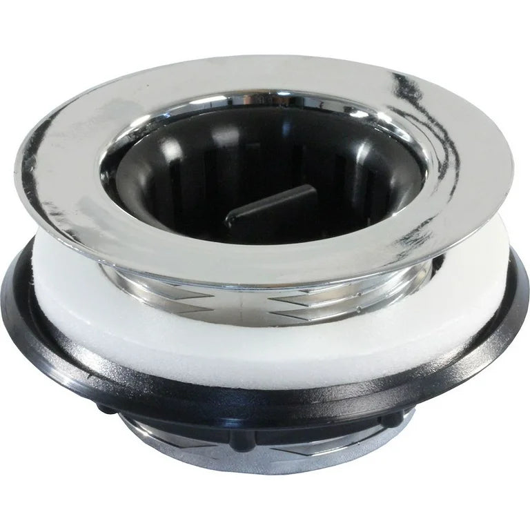 PLASTIC STRAINER W/THREADED BASKET CHROME