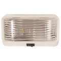 PORCH LIGHT WITH SWITCH SQUARE CLEAR & AMBER LENS INCLUDED WHITE HOUSING