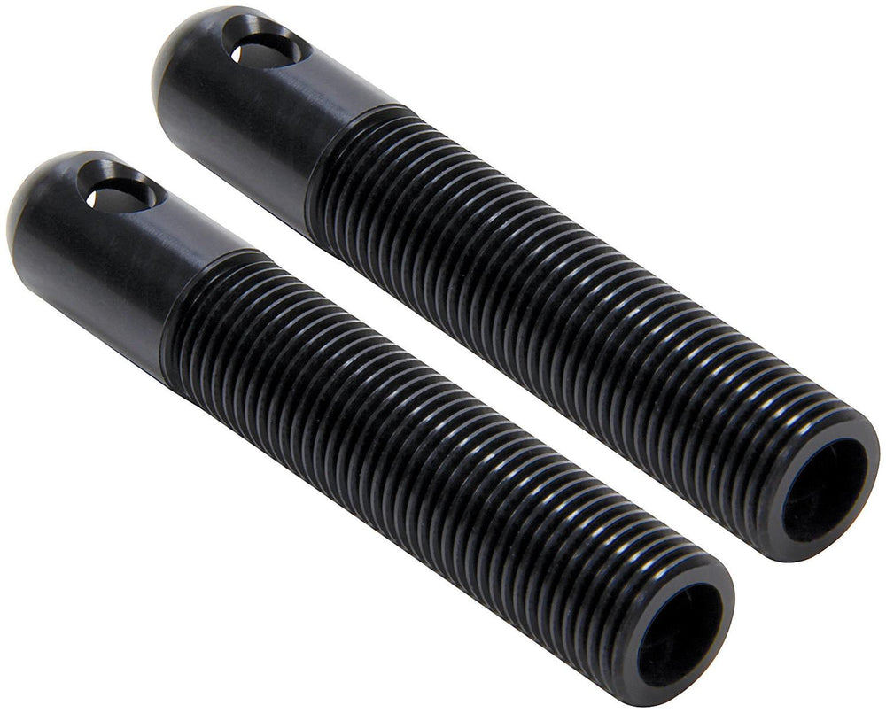 L/W Aluminum Hood Pins 3/8in Black 2pk