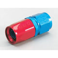Russell Performance -8 AN Red/Blue Straight Full Flow Hose End