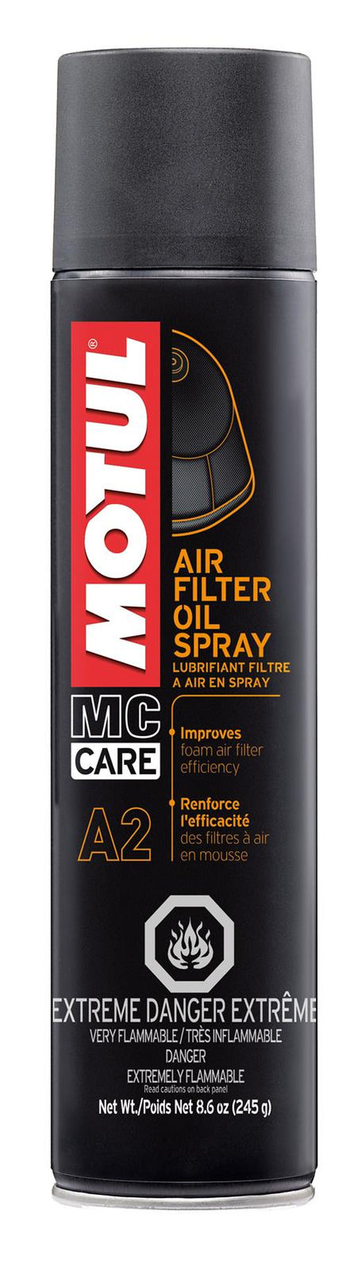 ~(0.8 lbs. 2X2X9)~ A2 AIR FILTER OIL SPRAY 12X0.400L US CAN