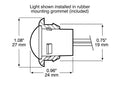 LED M/C PC RND W/.180 BULLETS .075'