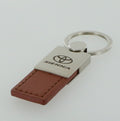 SIENNA DUO LEATHER / CHROME KEY FOB