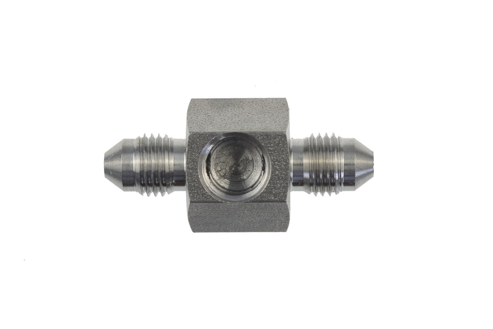 03 AN MALE TO 03 AN MALE WITH 1/8IN NPT PORT ON HEX FOR BRAKE LIGHT SWITCH