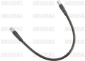#3 BRAKE LINE 15IN DOT STAINLESS STEEL BRAID CARBON FIBER COVER