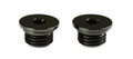 -4AN LOW PROFILE PORT PLUG, BLACK, 2PK