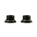 -4AN LOW PROFILE PORT PLUG, BLACK, 2PK