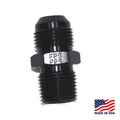Fragola -10AN x 1/2 NPT Straight Adapter - Black