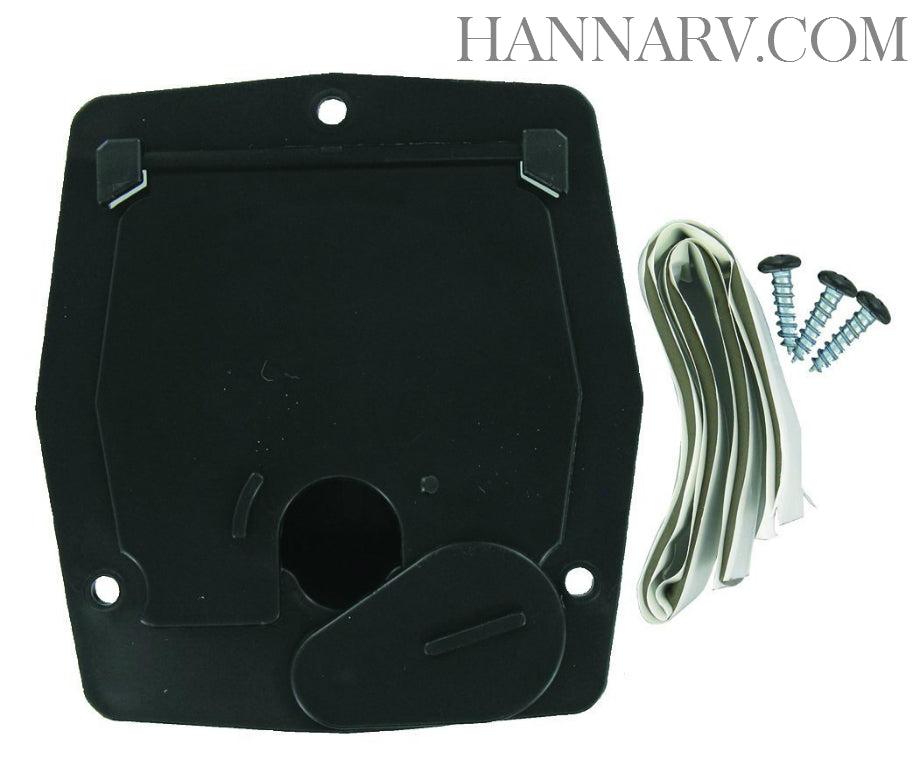CABLE HATCH SM SQUARE BLACK CARDED