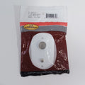 INDOOR TV OUTLET WITH 12VDC RECEPTACLE WHITE