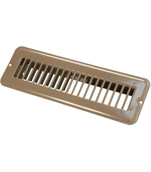 4IN X 10IN FLOOR REGISTER UNDAMPERED METAL BROWN