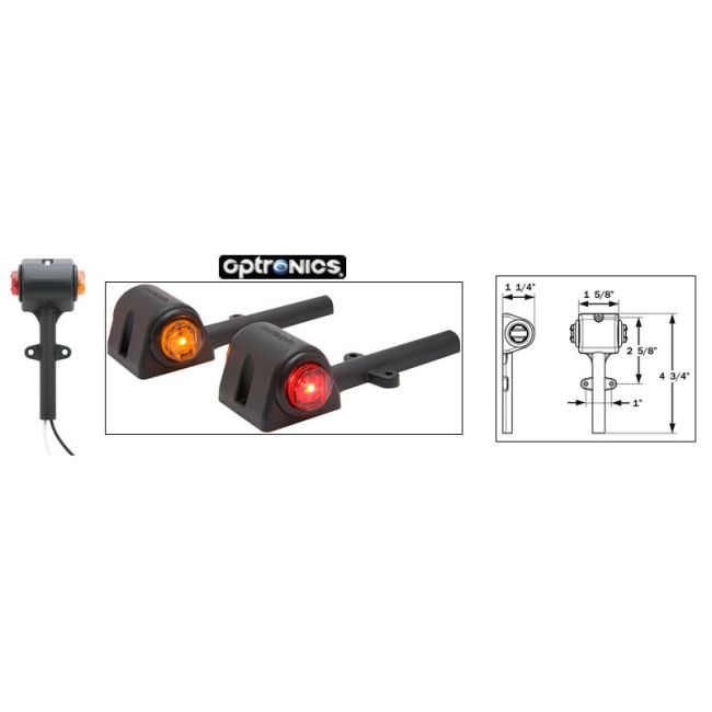 LED AMB/RED; FENDER ASSEM; MCL12; L