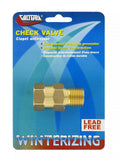 CHECK VALVE 1/2IN BRASS MPT X FPT LF CARDED