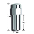 SST CLSD LUG 13/16" 7/16 CHR BAG