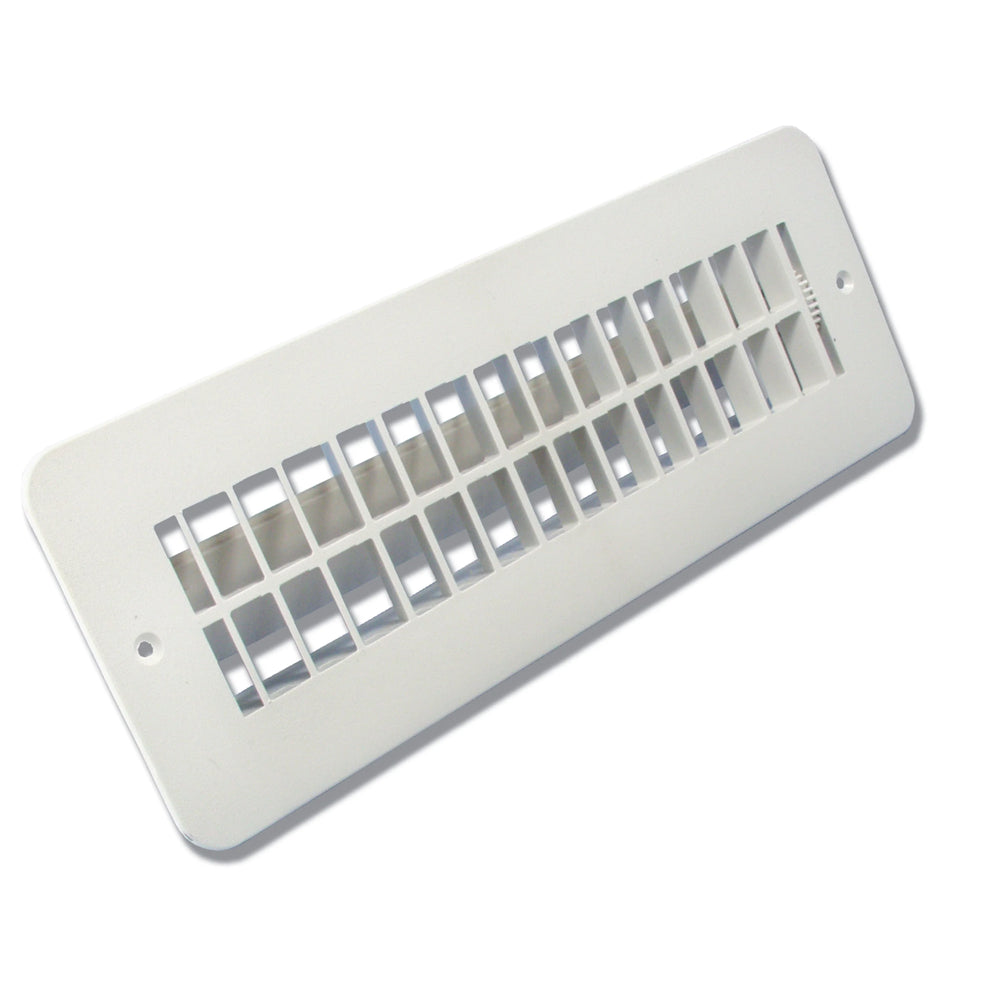 FLOOR REGISTER UNDAMPERED POLAR WHITE