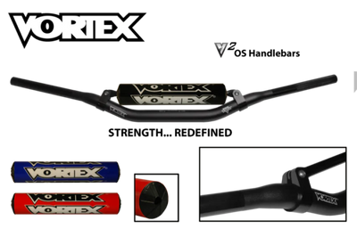 Vortex Racing V3 Handlebar Oversize Bar Pad- Orange Square No Crossbar