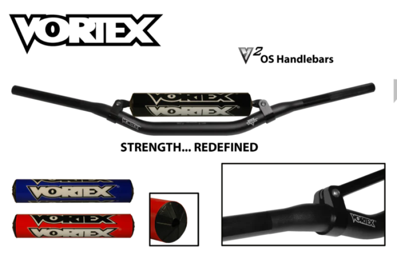 Vortex Racing V3 Handlebar Oversize Bar Pad- Orange Square No Crossbar